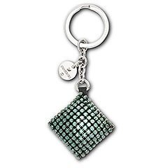 Sidney Emerald Satin Schlüsselanhänger