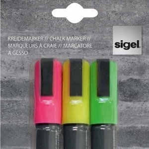 Sigel ARTVERUM Kreidemarker Farbig 3er S