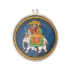 Silber-Amulett Mughalischer Prinz