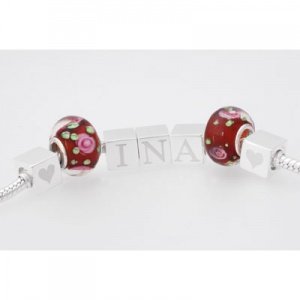 Silber Bead mit Gravur