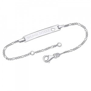 Silberarmband mit Gravurplatte - 9180