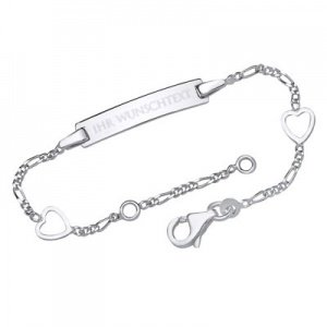 Silberarmband mit Gravurplatte - 9182