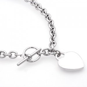 Silberkette Herz 1