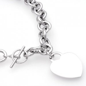 Silberkette Herz 8