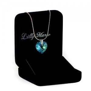 Silberkette mit original Swarovski® Elements Herz Anhänger