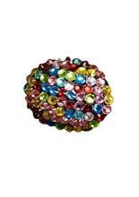 Silberner Ring mit Strass Schmucksteinen