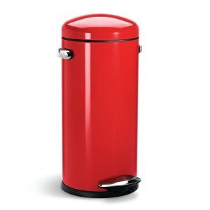 Simplehuman Abfalleimer 30L rund Retro r