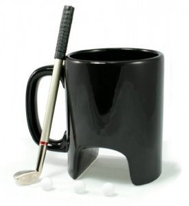 Simply Mugs Tasse mit Golfschläger und Golfbällen