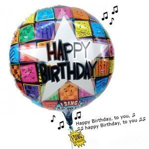Singender Ballon Happy Birthday