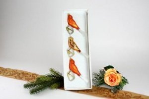 Singvögel mit Federschwanz 3tlg. Blutora