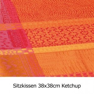 Sitzkissen Mille Wax 2er-Set 38 x 38 cm,