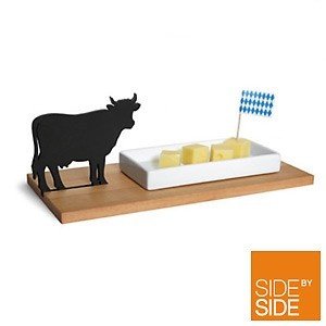 side by side Käse-Schale mit Kuh, Modell