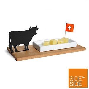 side by side Käse-Schale mit Kuh, Modell