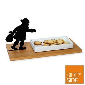 side by side Keks-Schale mit Santa Klaus