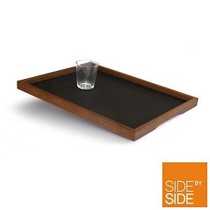 side by side Tablett ´Basic L´ aus Nußba