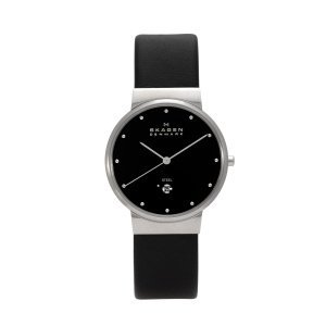 Skagen Herrenuhr LEATHER SLIMLINE 355LSL