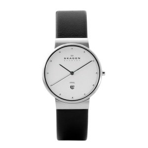Skagen Herrenuhr LEATHER SLIMLINE 355LSL