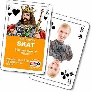 Skat-karten mit Fotos gestalten drucken