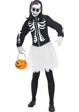 Skelett Gothic Puppe Halloween Damenkost