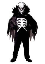 Skelett Kinder-Kostüm, schwarz-weiß