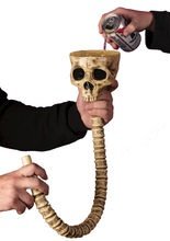 Skelett Schädel Bier Stürzer Bierbong Bi