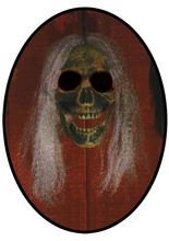 Skelett-Schädel Halloween-Deko grau