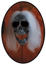 Skelett-Schädel Halloween-Deko weiss