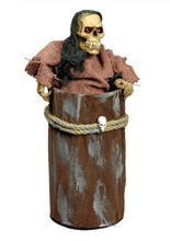 Skelett in Tonne Sound und Move Hallowee