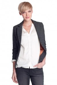 Skinny Stretch Woll Blazer
