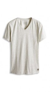 Slub Jersey T-Shirt mit Melange-Effekt