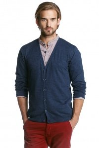 Slub Strick Cardigan