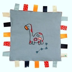 SlumberTAG Schilder Schmusetuch Dinosaur