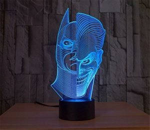 Joker und Batman 3D Lampe