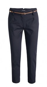 Smarte Stretch-Hose + Gürtel