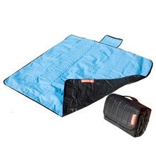 Smooff - Picknickdecke, blau/ schwarz