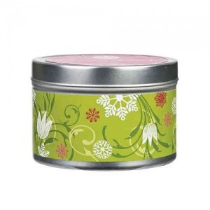 -Snow Flowers- Candle Tin, Greenleaf