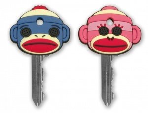 Sock Monkeys Schlüsselkappen