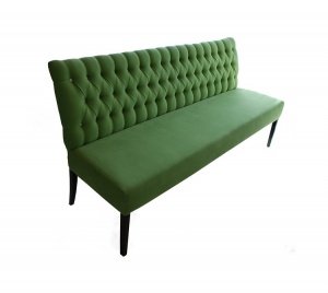 Sofa Ritz pea green-white buttons