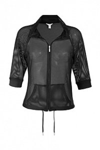 Softe Mesh Zippjacke