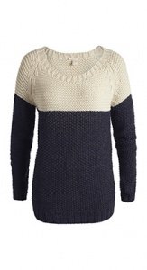 Softer Grobstrick-Pulli aus Woll-Mix