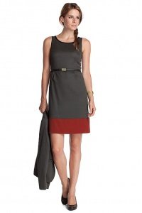 Softes Poly-Mix Etui-Kleid