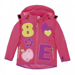 Softshell-Jacke "pink/Blumen"