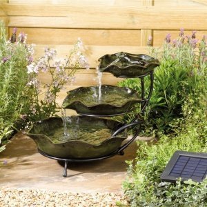 Solar-Kaskadenbrunnen Lilypad
