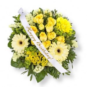 Sommerfreude und Schleife: Happy Birthda