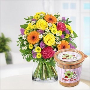 Sommerpracht mit Bio Stracciatella Kuche