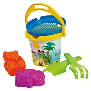 Sommerset mit kleinem Eimer für den Sand