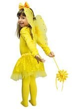Sonne Kinder-Kostüm-Set gelb