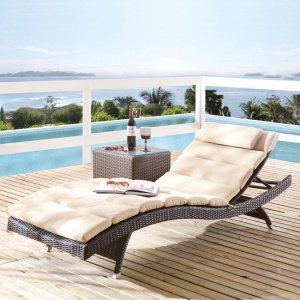 Sonnenliege Wave bronze