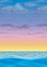 Sonnenuntergang Wanddeko