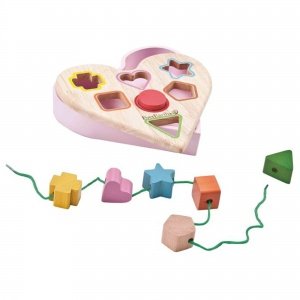 Sortierspiel in Herzform